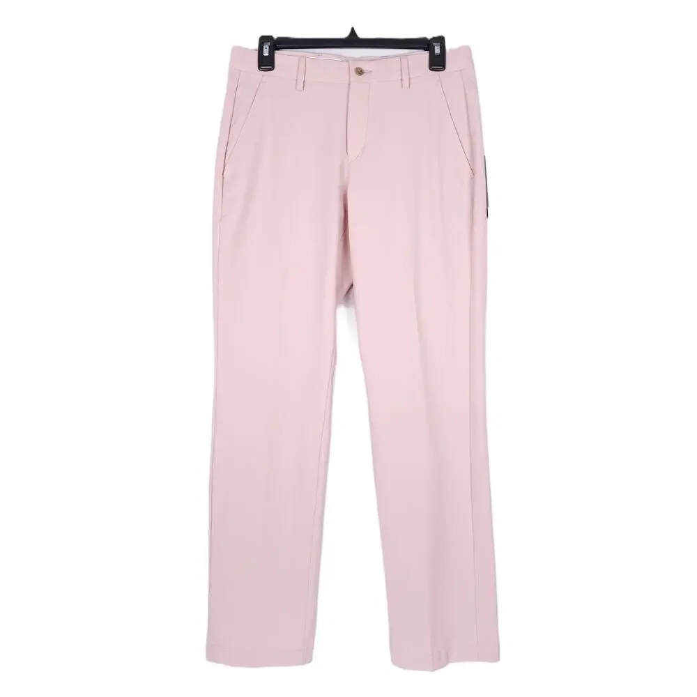 Michael Kors Mens Classic Fit Dress Pants 40x30 Pink Solid Stretch Cotton NWT